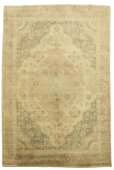 Antique Style Rug with Subtle Earthy Hues 5x8 ft