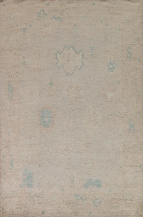 Vegetable Dye Oushak Turkish Area Rug 9x12