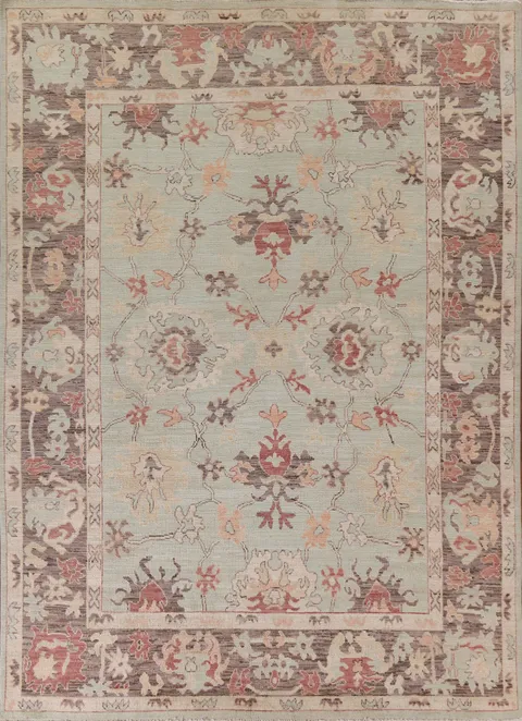 Vegetable Dye Oushak Turkish Area Rug 8x10