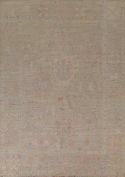 Vegetable Dye Oushak Turkish Area Rug 8x10