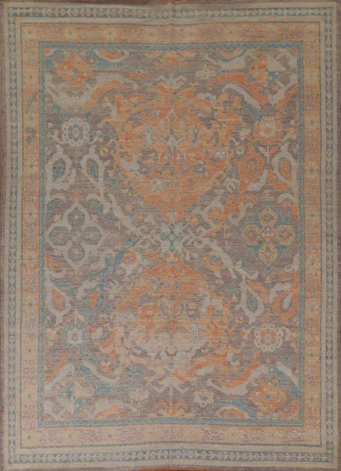 Vegetable Dye Oushak Turkish Area Rug 8x10