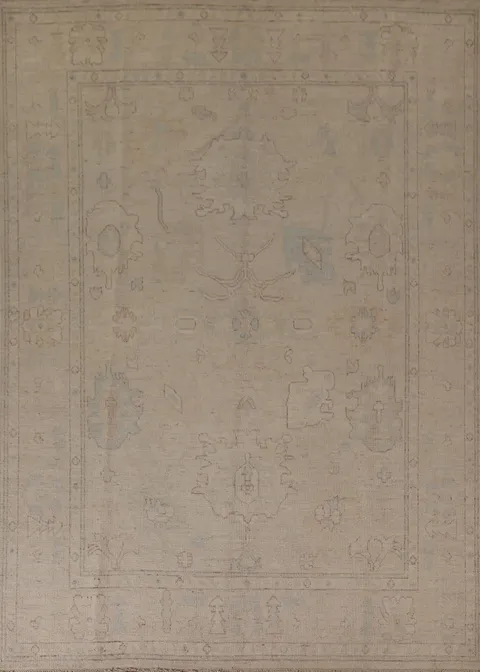 Vegetable Dye Oushak Turkish Area Rug 8x10