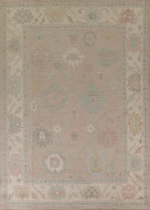 Vegetable Dye Oushak Turkish Area Rug 8x10