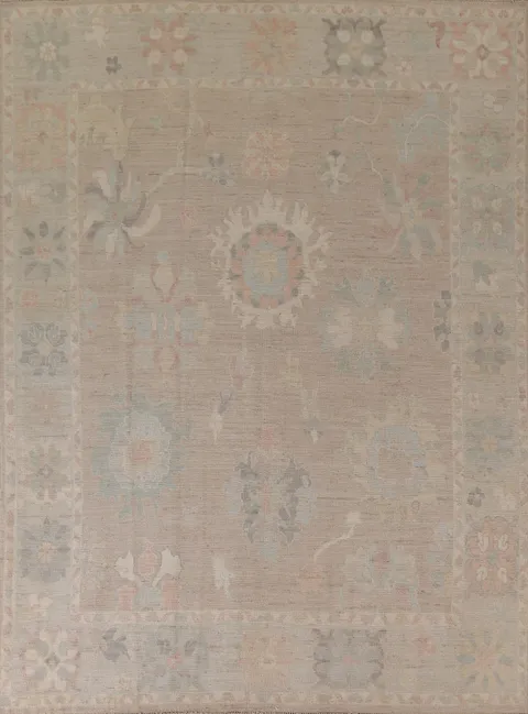 Vegetable Dye Oushak Turkish Area Rug 8x10