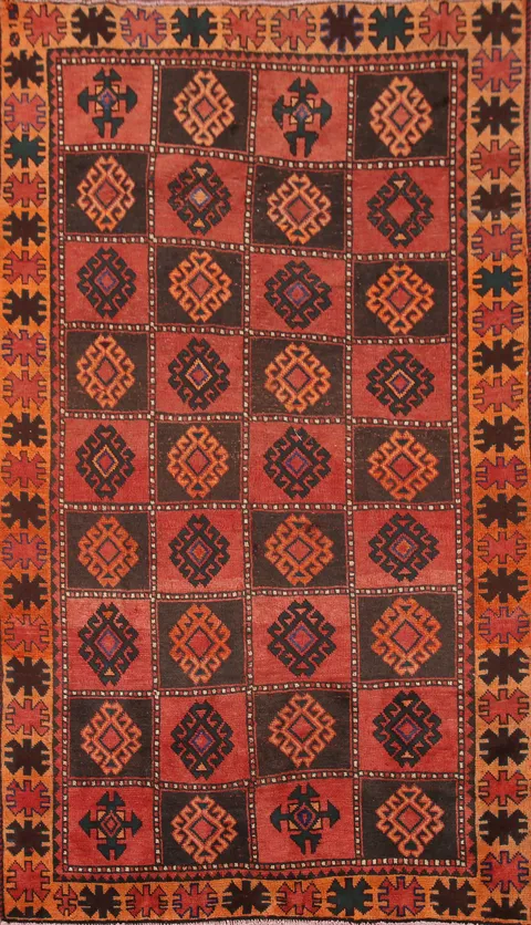Geometric Shiraz Persian Area Rug 5x8