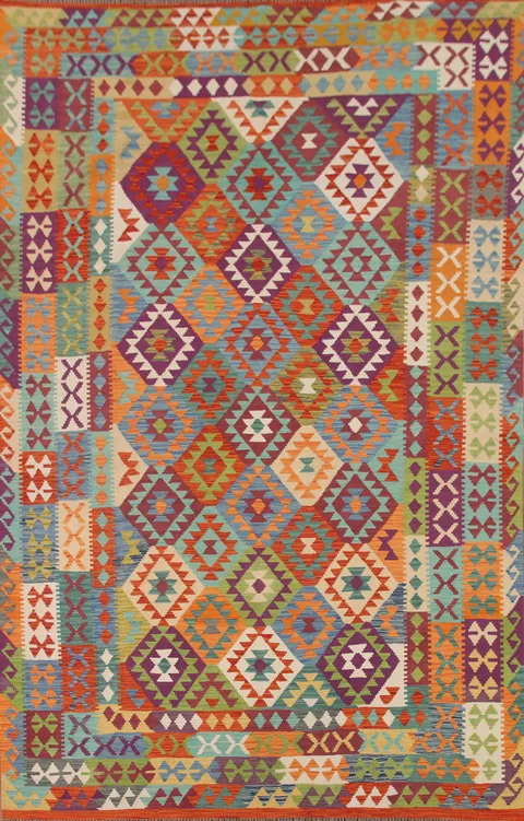 Colorful Kilim Oriental Area Rug 8x11