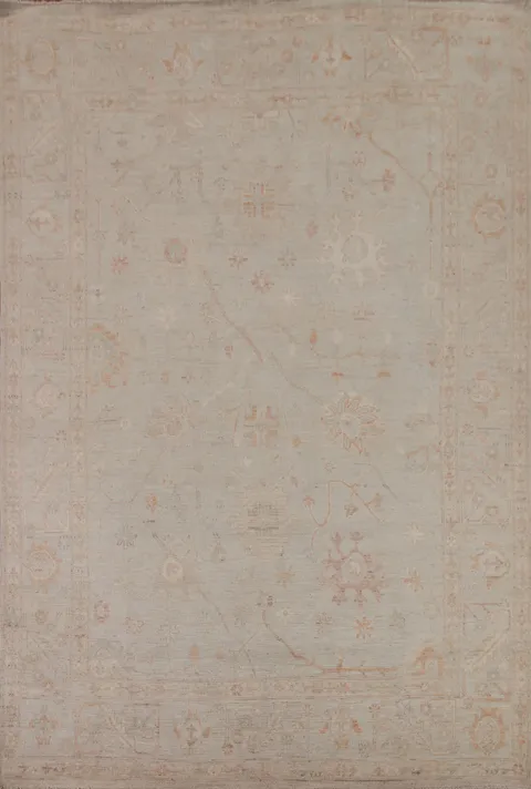 Vegetable Dye Oushak Turkish Area Rug 8x10