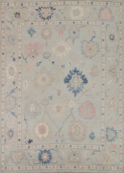 Vegetable Dye Oushak Turkish Area Rug 8x10