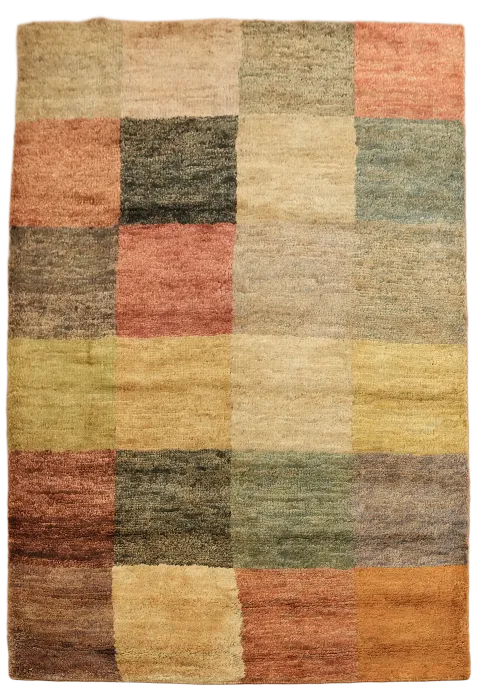 Checkered Gabbeh Area Rug 5x8