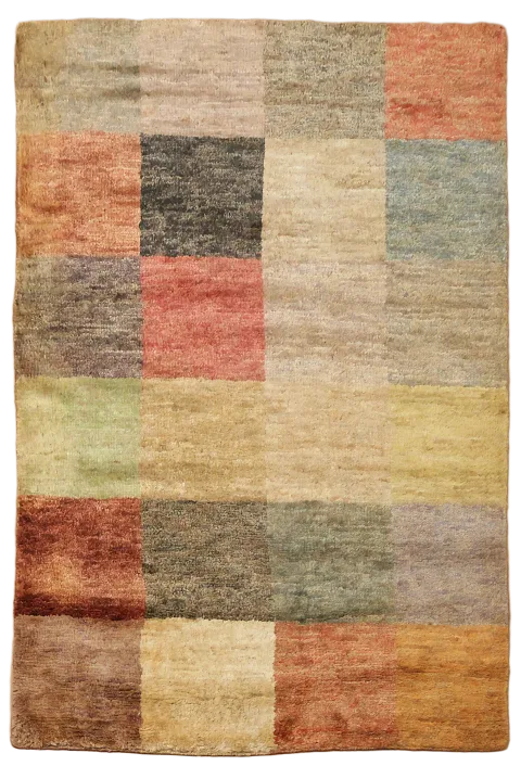 Checkered Gabbeh Area Rug 5x8