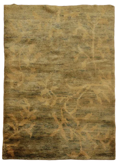 Gold Brown Moroccan Oriental Area Rug 5x6