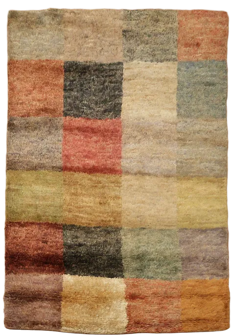 Checkered Gabbeh Area Rug 5x6