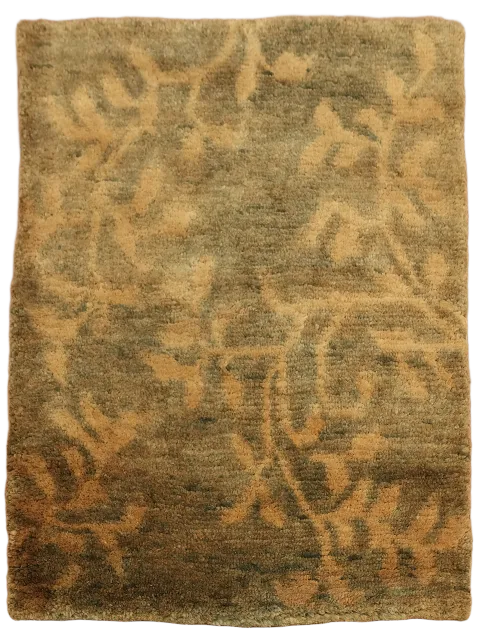 Nature-Inspired Beige Rug with Subtle Brown Patterns 5x6 ft