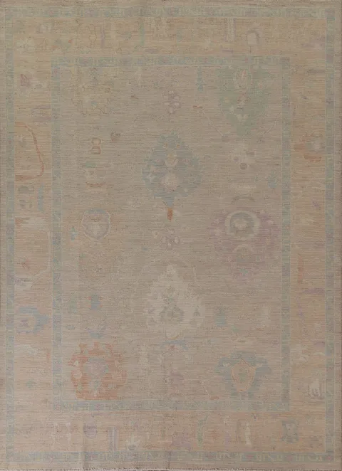 Handmade Oushak Vegetable Dye Area Rug 8x10
