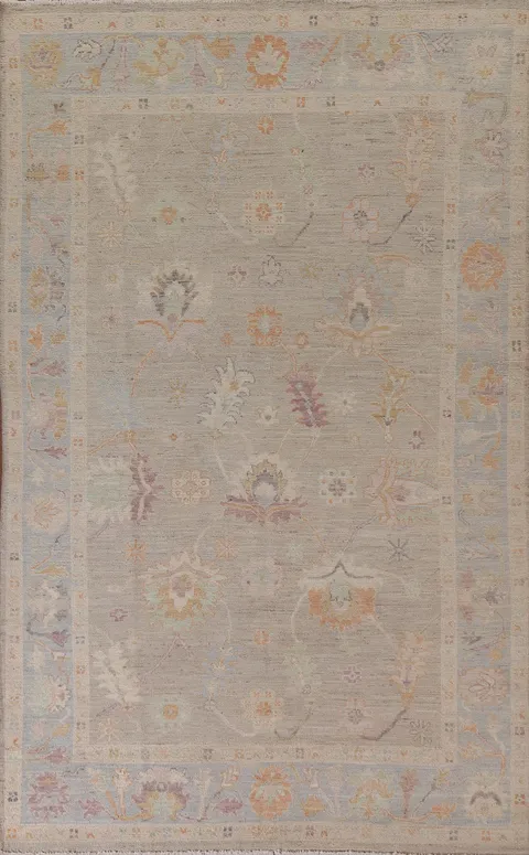 Oushak Vegetable Dye Area Rug 6x9