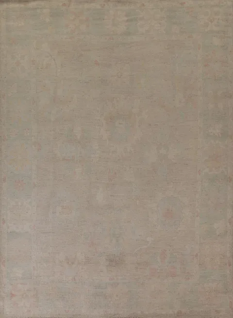 Vegetable Dye Oushak Turkish Area Rug 8x10