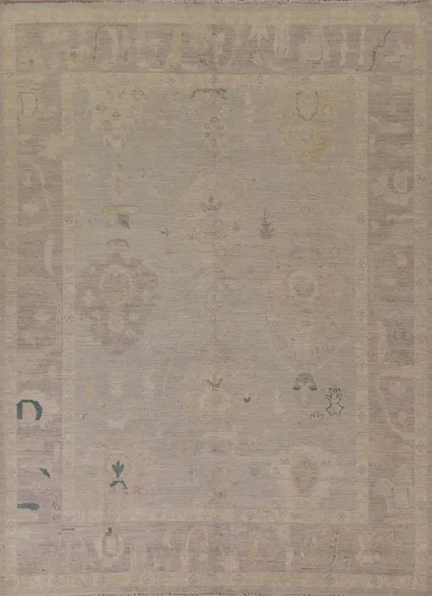 Wool Oushak Vegetable Dye Area Rug 8x10