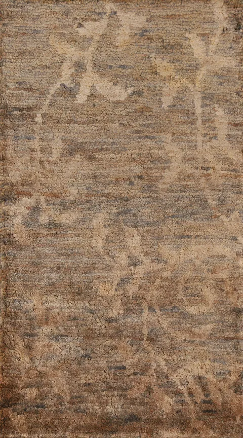 Brown Moroccan Oriental Area Rug 3x5