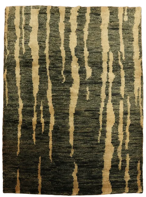 Abstract Oriental Area Rug 5x6