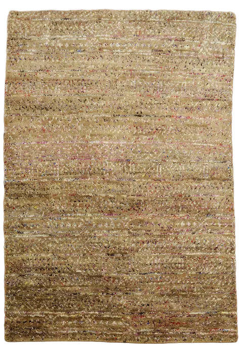 Brown Oriental Area Rug 4x6