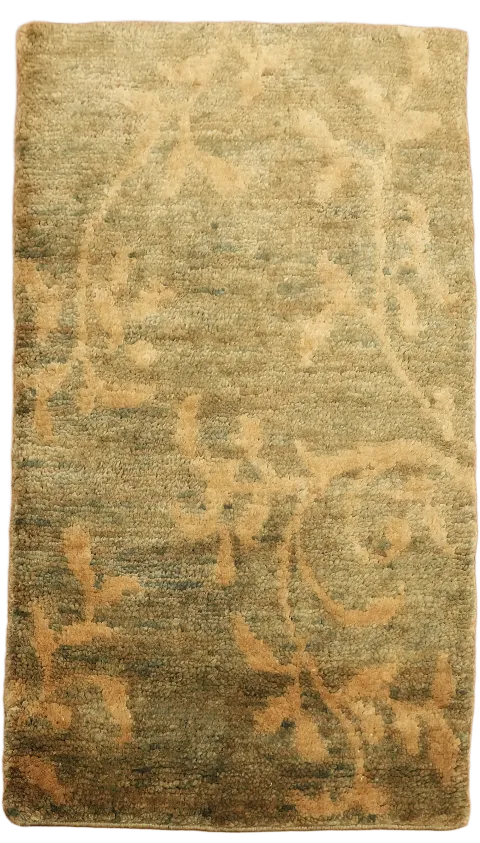 Gold Brown Oriental Area Rug 3x5