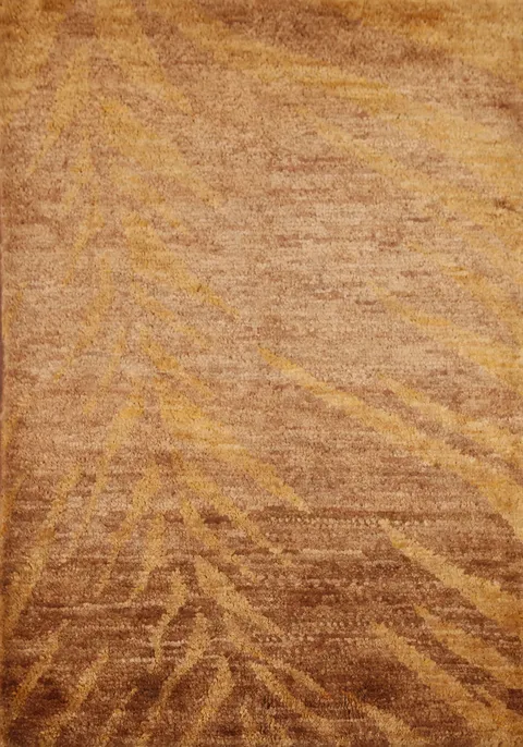 Brown Gold Moroccan Oriental Area Rug 5x6