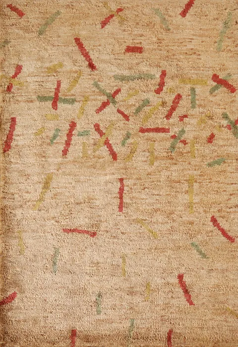 Modern Oriental Area Rug 4x6