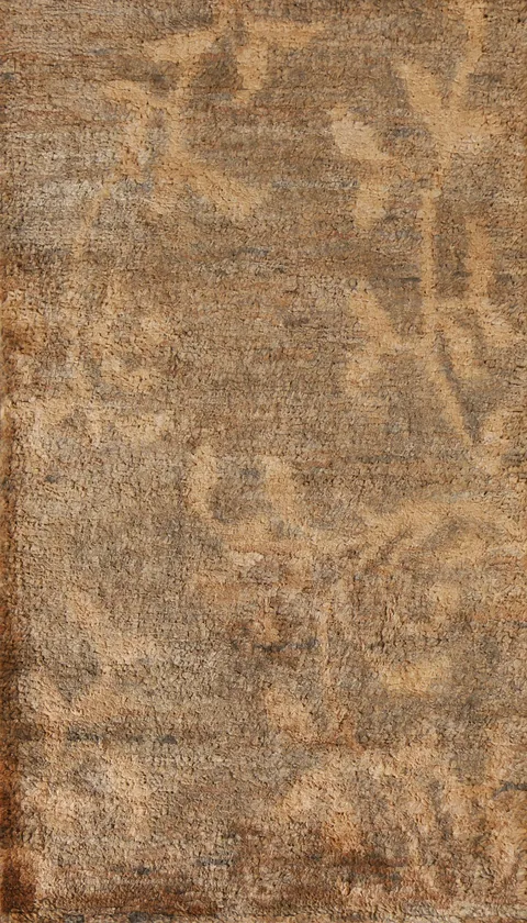 Brown Oriental Area Rug 3x5