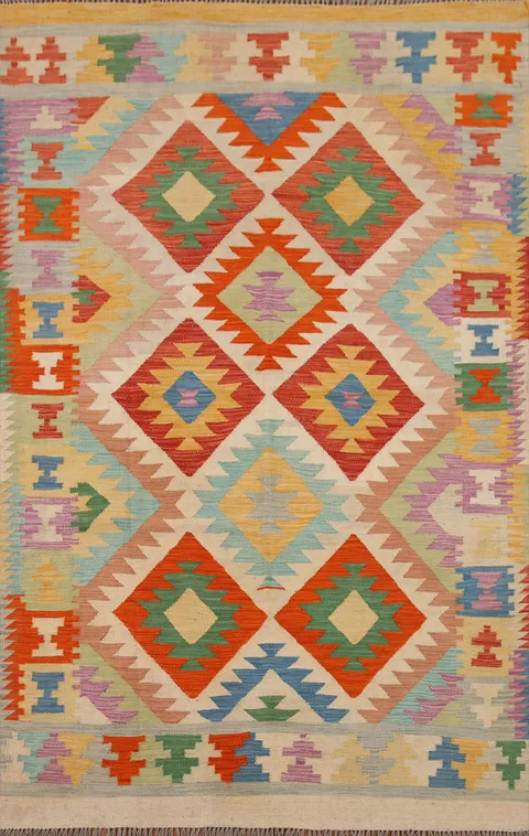 Colorful Kilim Oriental Area Rug 5x7