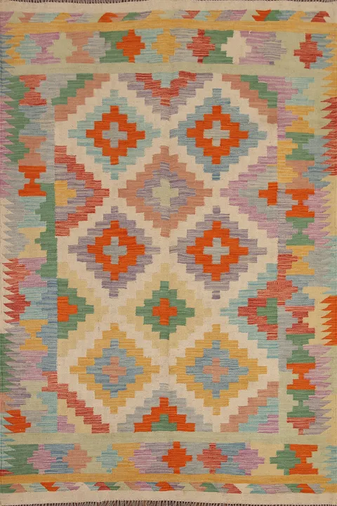 Geometric Kilim Oriental Area Rug 5x7