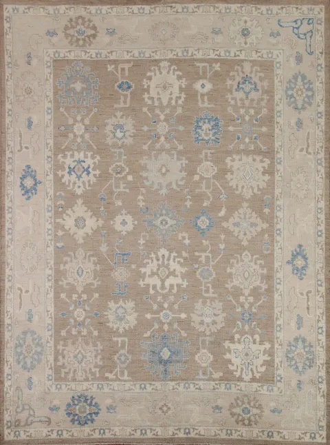 Muted Oushak Vegetable Dye Area Rug 8x10