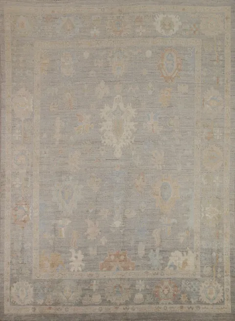 Vegetable Dye Oushak Turkish Area Rug 8x10