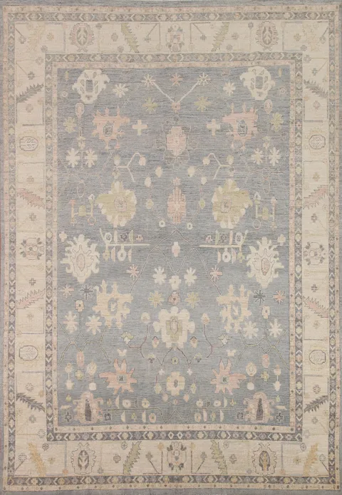 Wool Oushak Vegetable Dye Area Rug 8x10