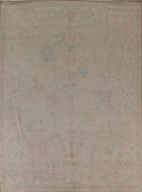 Vegetable Dye Oushak Turkish Area Rug 8x10