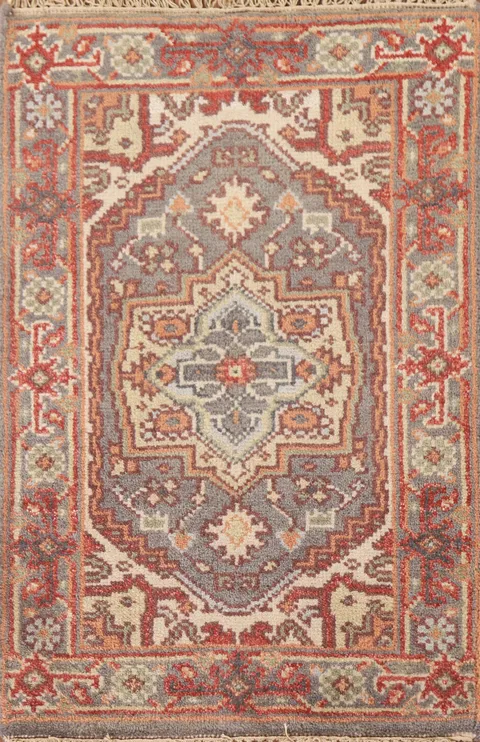 Geometric Heriz Serapi Oriental Rug 2x3