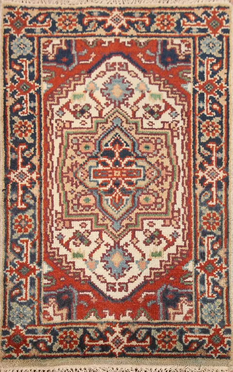 Geometric Heriz Serapi Foyer Rug 2x3
