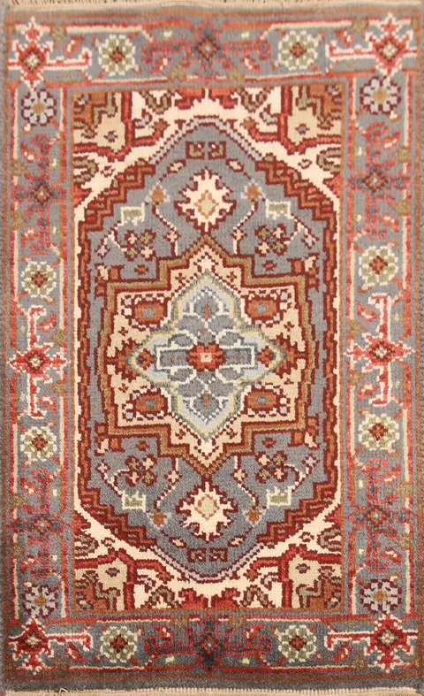 Handmade Heriz Serapi Foyer Size Rug 2x3