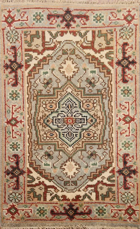 Geometric Heriz Serapi Oriental Rug 2x3