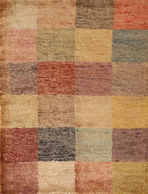Modern Checkered Area Rug 5x6