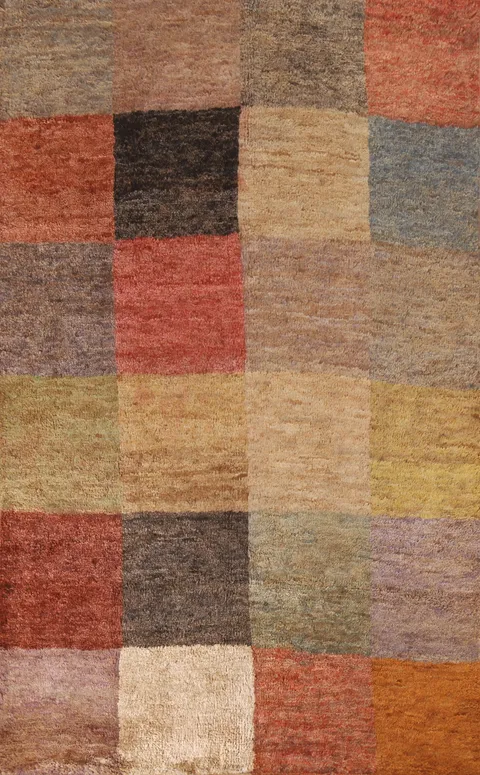 Modern Checkered Area Rug 6x10