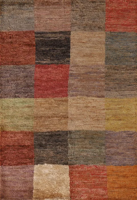 Checkered Oriental Area Rug 5x6