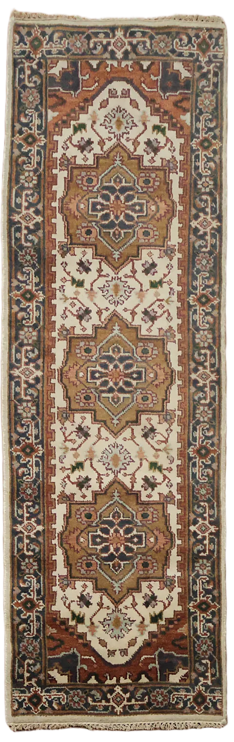 Wool Heriz Serapi Runner Rug 3x8