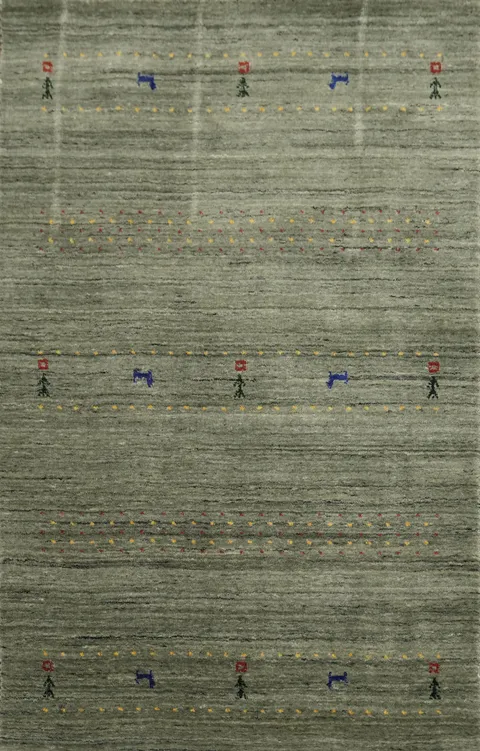 Tribal Gabbeh Oriental Area Rug 3x5