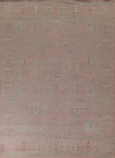 Vegetable Dye Oushak Turkish Area Rug 8x10