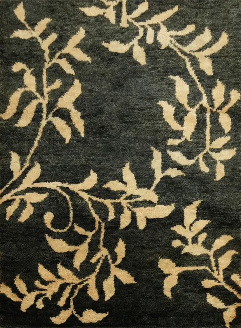 Hand-Knotted Abstract Area Rug 6x8