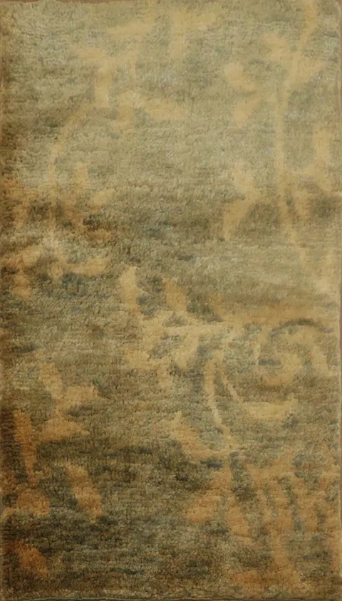 Hand-Knotted Abstract Area Rug 3x5