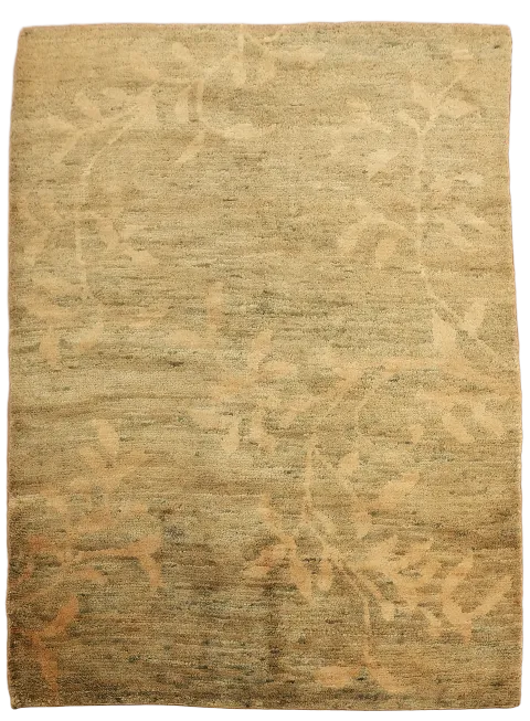 Abstract Hand-Knotted Area Rug 7x10