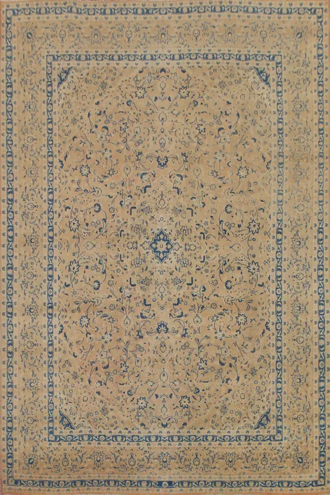 Traditional Mashad Persian Area Rug 10x12