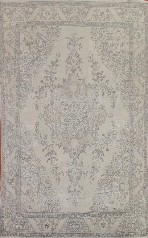 Wool Distressed Tabriz Persian Area Rug 9x12