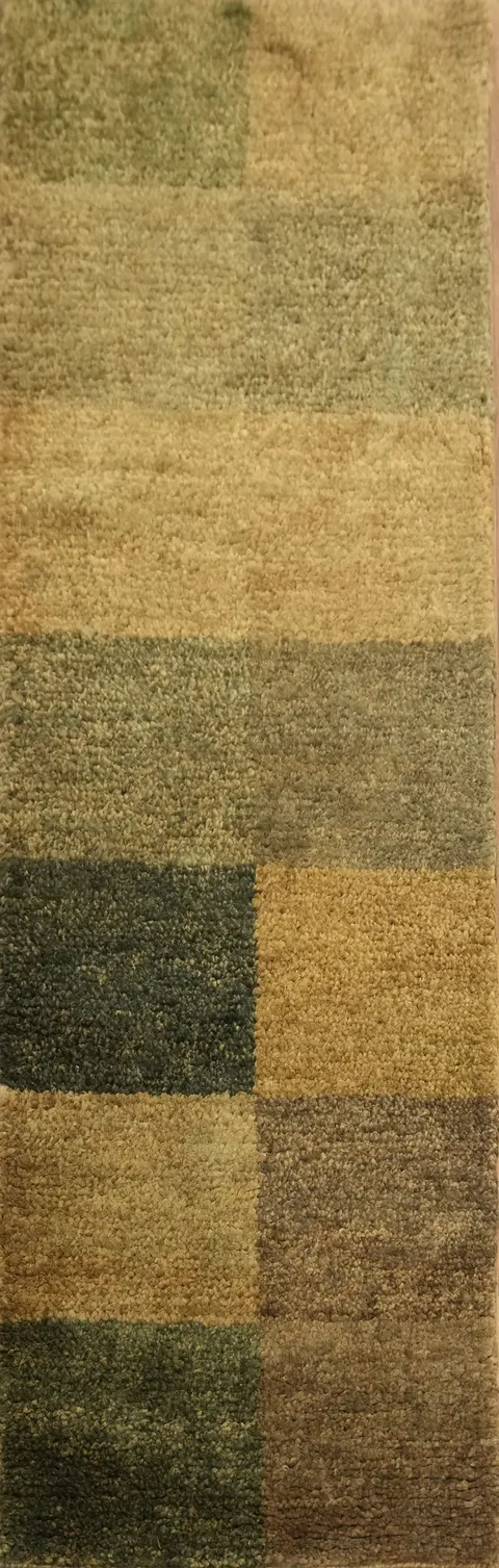 Checkered Modern Runner Rug 2x7